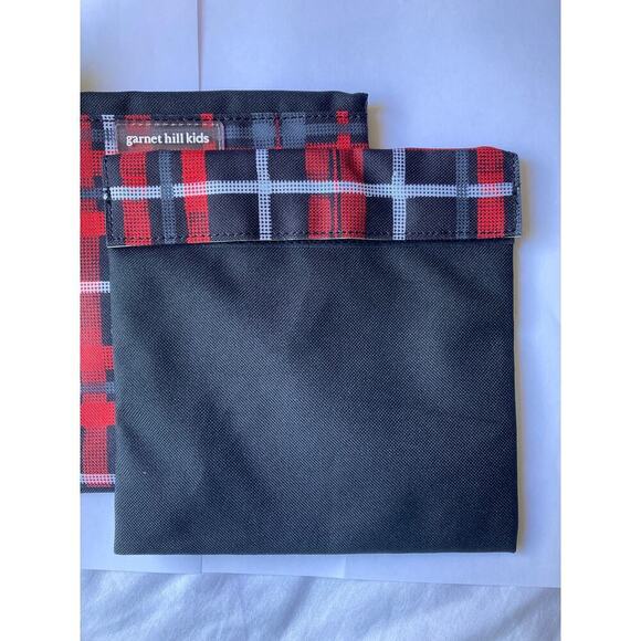 2 Garnett Hill Kids Boys Girls Unisex Sandwich or Snack Bags NEW Plaid Gift - Picture 5 of 11